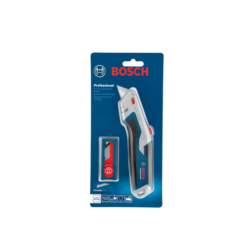 Set de couteaux cutter pliant + 10 lames (blister)