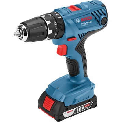 Perceuse à percussion GSB 18 V- 21 + GBA 2 x2,0 Ah + GAL 1820 LC