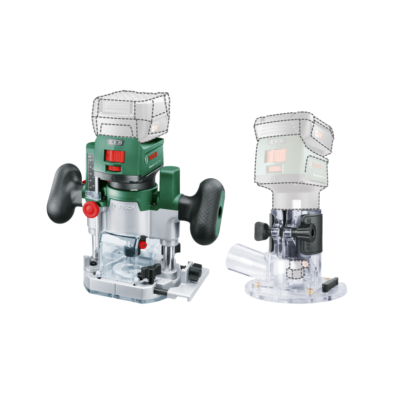 Advancedtrimrouter 18V-8 Combi Set Base Plongeante En Systembox M