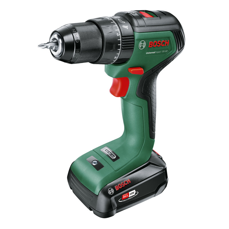 Perceuse à percussion UniversalImpact 18 V 60 1 batterie 2,0 Ah + AL 18 V 20