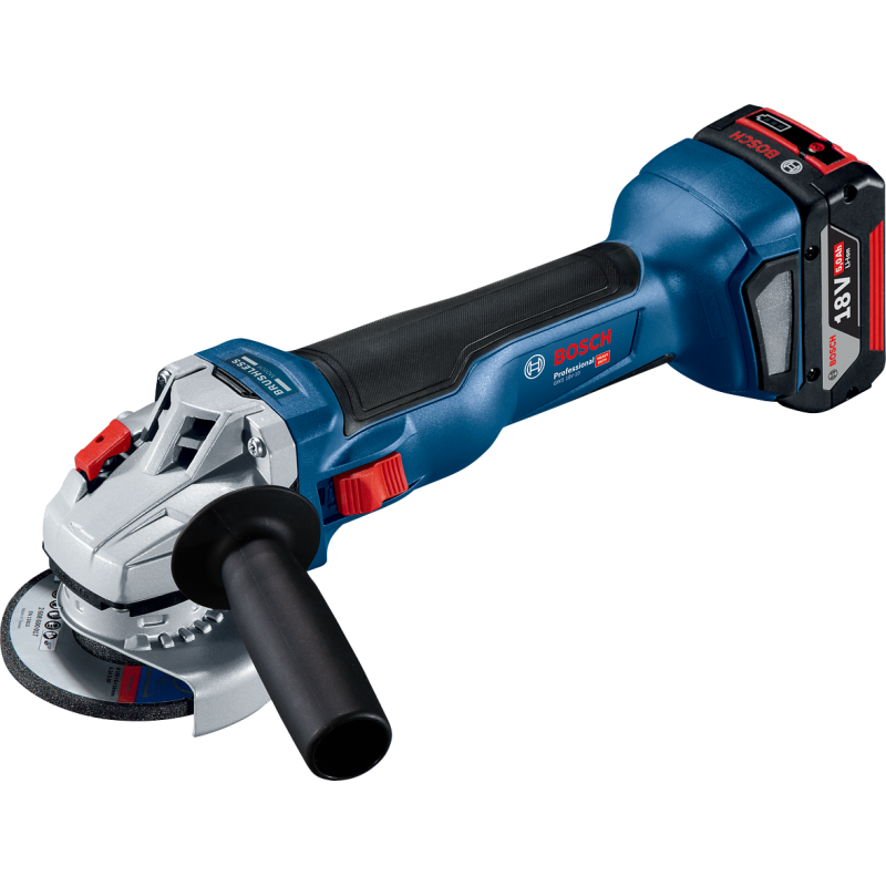 Meuleuse angulaire GWS 18 V-10 + GBA 2 x4,0 Ah + GAL 18 V-40 L