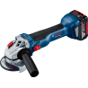 Meuleuse angulaire GWS 18 V-10 + GBA 2 x4,0 Ah + GAL 18 V-40 L