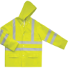 Veste Imperméable Haute Visibilité - Support 100% Polyester Enduit Polyuréthane - Jaune face