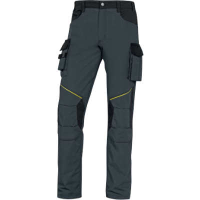 Pantalon De Travail - Toile Ripstop 64% Polyester 34% Coton 2% Élasthanne 275 - Gris noir face