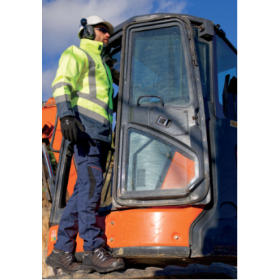 Chaussure Haute - Cuir - Fleur - Semelle : Pu/2D Ch. Haute Nomad2 S3 Marron - Mise en situation