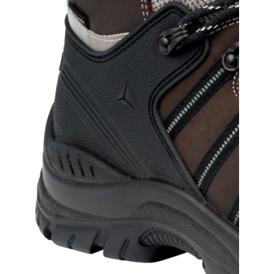 Chaussure Haute - Cuir - Fleur - Semelle : Pu/2D Ch. Haute Nomad2 S3 Marron - Renfort arriere