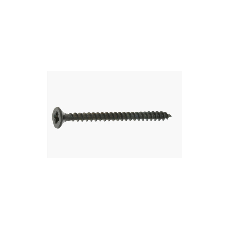 Vis bois/aggloméré tête fraisée Pozidriv acier zingué noir 4.5 X 45 — FRAISEE / ZNNOIR — Boîte de 500 pièces