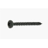 Vis bois/aggloméré tête cylindrique Pozidriv acier zingué noir 4.0 X 12 — ZNNOIR — Boîte de 500 pièces