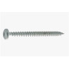 Vis bois/aggloméré tête cylindrique TORX zingué blanc 6.0 X 80/60 — ACIER / ZNBLANC — Boîte de 150 pièces
