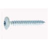 VIS PENTURE TORX acier zingué blanc 6.0 X 60 — RONDELARGE / ZNBLANC — Boîte de 100 pièces