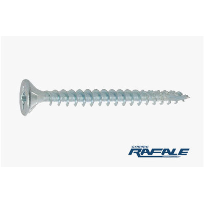 Vis bois/aggloméré tête fraisée Pozidriv AILETTE /S TETE POINTECUTTING acier zingué blanc 2.5 X 16 — Boîte de 500 pièces
