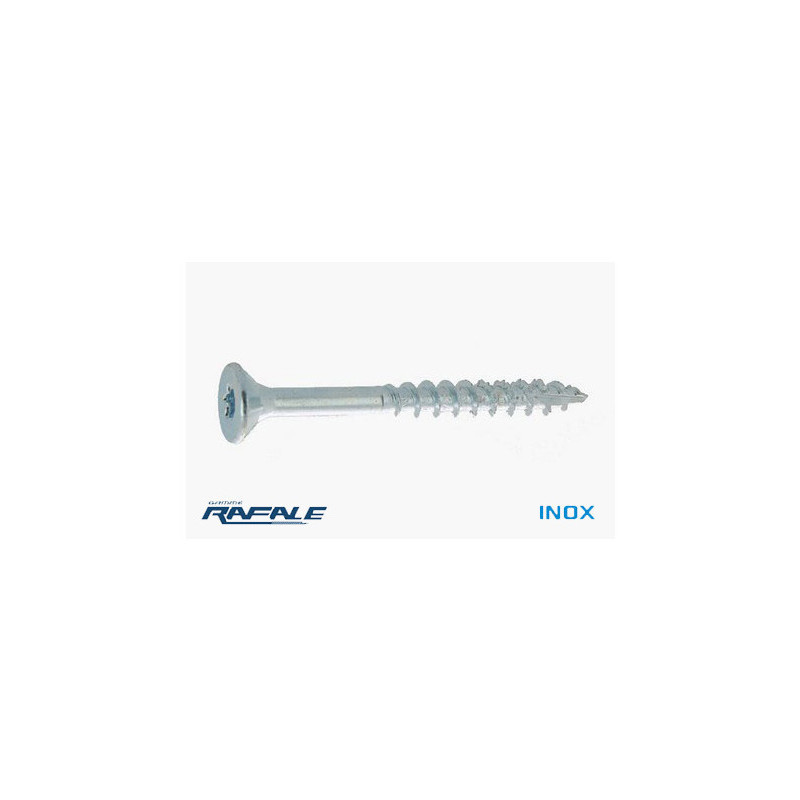 Vis bois/aggloméré tête fraisée TORX AILETTE CUTTINGFP inox A2 6.0 X 90 — FRAISEE / INOXA2 — Boîte de 50 pièces