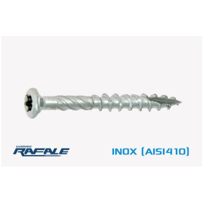 VIS TERRASSE BOIS tête fraisée REDUITE EMPR. TORXT25 AISI 410 5.0 X 45 — FRAISEE / AISI410 — Boîte de 100 pièces