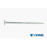 VIS VKING DISQUE TORX zingué blanc - 8.0 X 100/50 - (EMBOUT INCLUS) — ACIER / ZNBLANC — Boîte de 50 pièces
