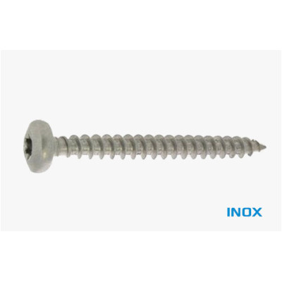 Vis bois/aggloméré tête cylindrique TORX A2 3.0 X 35 — INOXA2 — Boîte de 200 pièces