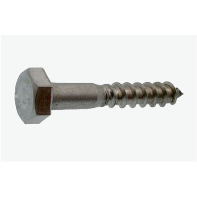 VIS BOIS tête hexagonale DIN 571 acier GALVA 10.0 X 60 — ACIER4.8 — Boîte de 100 pièces