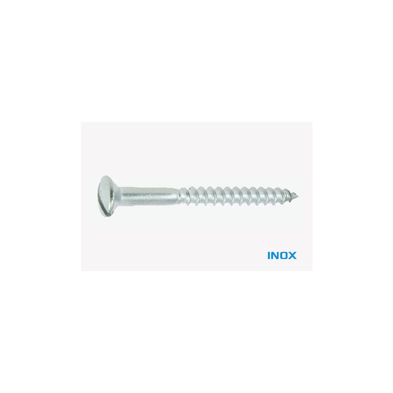 VIS BOIS TFB F DIN 95 A2 5.0 X 70 — FRAISEEBOM / FENDUE / INOXA2 — Boîte de 50 pièces