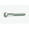 VIS BOIS TFB F DIN 95 LAITON CHROME 3.5X 20 — FRAISEEBOM / FENDUE — Boîte de 100 pièces
