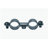 COLLIER DOUBLE SANITAIRE - 7X150 - D14 — ACIER / ZNBLANC — Boîte de 50 pièces