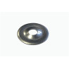 ROSACE SANITAIRE PLATE D25 — ACIER / ZNBLANC — Boîte de 100 pièces