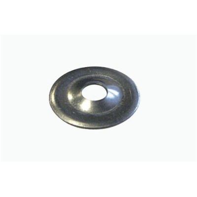 ROSACE SANITAIRE PLATE D32 — ACIER / ZNBLANC — Boîte de 100 pièces