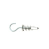 ANCRAGE A VISSER PLAQUE DE PLATRE METAL + CROCHET (S 4) — CYLINDRIQU / POZIDRIV — Sachet de 4 pièces