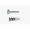 ANCRAGE A VISSER PLAQUE DE PLATRE METALVIS tête cylindrique - (S 10) — POZIDRIV — Sachet de 10 pièces