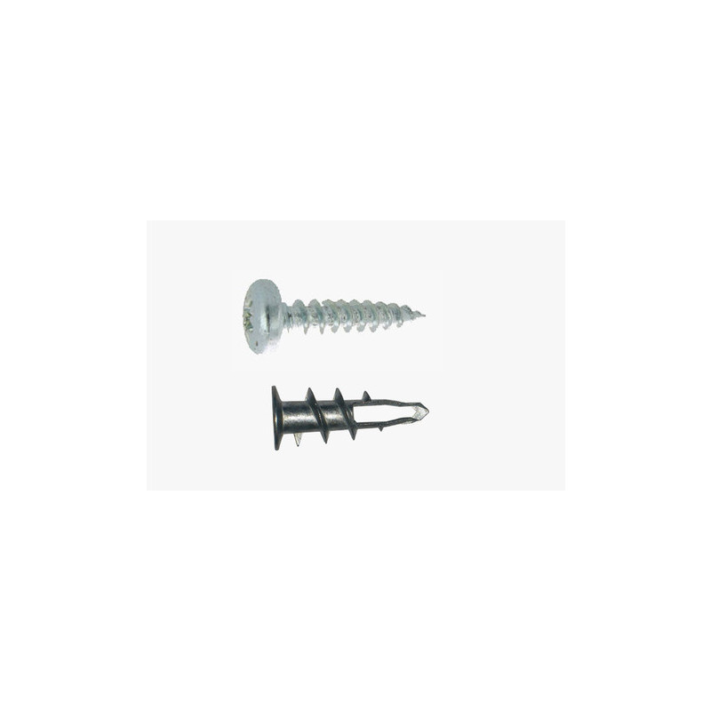 ANCRAGE A VISSER PLAQUE DE PLATRE METALVIS tête cylindrique - (S 25) — POZIDRIV — Sachet de 25 pièces