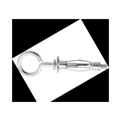 CHEVILLE METAL EXPANSION PLAQUE DE PLATRE + PITON - 4 X 32 (BAG 4) — ACIER / ZNBLANC — Sac de 4 pièces