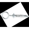 CHEVILLE METAL EXPANSION PLAQUE DE PLATRE + PITON - 4 X 32 (S 4) — ACIER / ZNBLANC — Sachet de 4 pièces