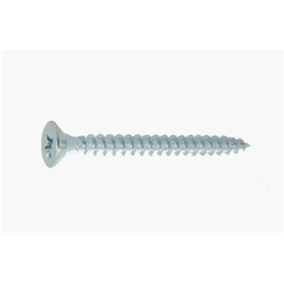 Vis bois/aggloméré tête fraisée Pozidriv acier zingué blanc 4.5 X 60 - (S 7) — FRAISEE / ZNBLANC — Sachet de 7 pièces