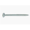 Vis bois/aggloméré tête cylindrique Pozidriv zingué blanc 4.0 X 25 - (BP 50) — ACIER / ZNBLANC — Blister de 50 pièces
