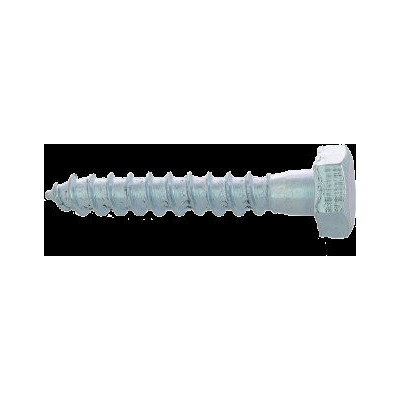 VIS BOIS tête hexagonale DIN 571 inox A4 6.0 X 50 -(S 10) — INOXA4 — Sachet de 10 pièces