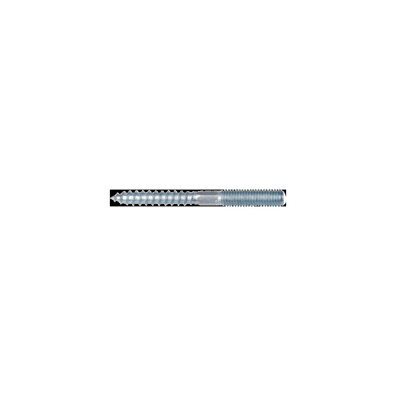 VIS COMBI DOUBLE FILET BOIS-METRIQUE - 8.0 X 80 - (S 10) — SANS / TORX / ACIER / ZNBLANC — Sachet de 10 pièces