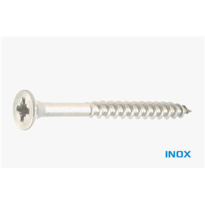 Vis bois/aggloméré tête fraisée Pozidriv inox A2 3.0 X 30 - (BP 50) — FRAISEE / INOXA2 — Blister de 50 pièces