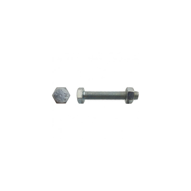 BOULON SB CL 8.8 ISO4017-4032 12X50 ZING — ISO 4017-4032 EN 15048 — Boîte de 50 pièces