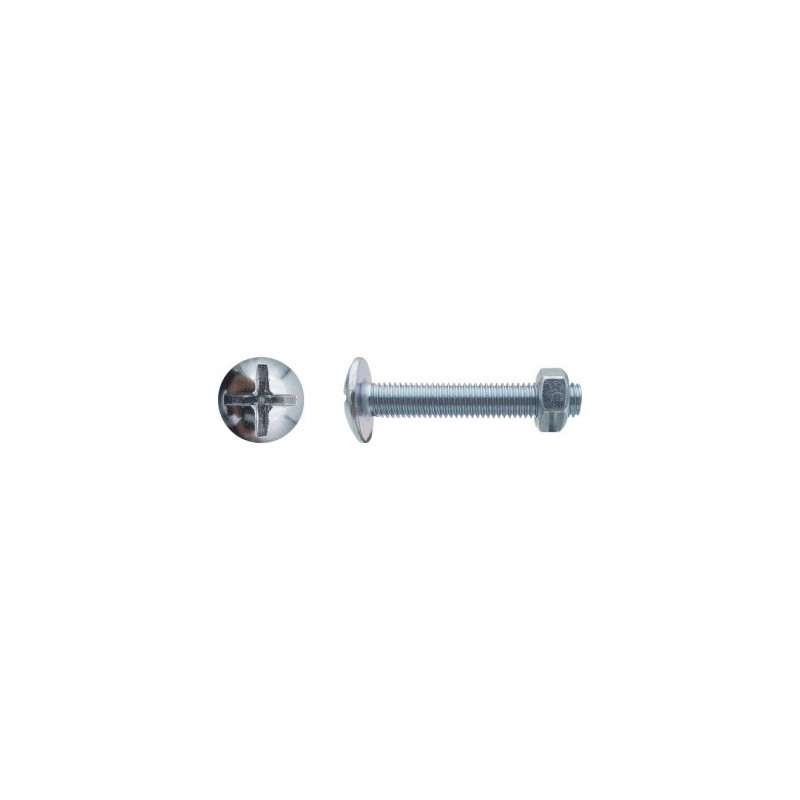 BOULON POELIERS 4X25 ZG — NFE 25129/4032 — Boîte de 500 pièces