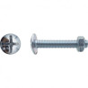 BOULON POELIERS 8X16 ZING — NFE 25129/4032 — Boîte de 100 pièces