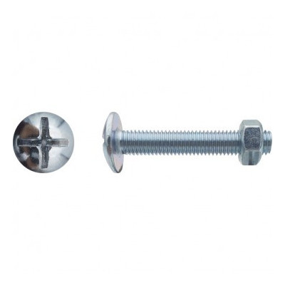 BOULON POELIERS 8X120 ZG — NFE 25129/4032 — Boîte de 100 pièces
