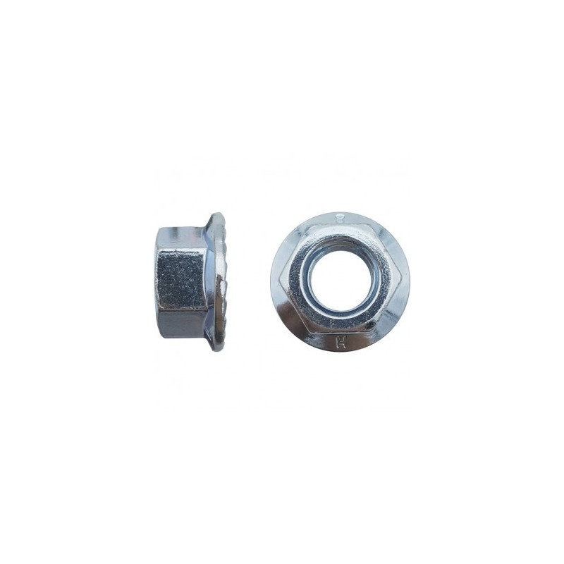ECROU EMBASE CRANTE DIN6923 CL8 M5 ZING — DIN 6923 — Boîte de 200 pièces