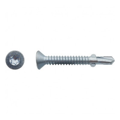 VIS AUTOPER TF AILETTE TORX DIN7504P 6.3X60 ZING — Boîte de 200 pièces
