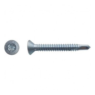 VIS AUTOPER TF TORX DIN7504OT 5.5X50.8 ZG BLANC — Boîte de 250 pièces