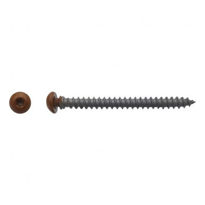 VIS FRAMEX CLIP TX25 6X70 LAQUE MARRON — Boîte de 100 pièces