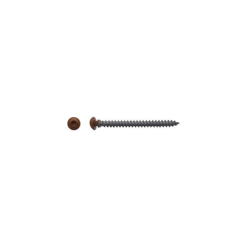 VIS FRAMEX CLIP TX25 6X70 LAQUE MARRON — Boîte de 100 pièces