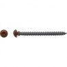 VIS FRAMEX CLIP TX25 6X70 LAQUE MARRON — Boîte de 100 pièces