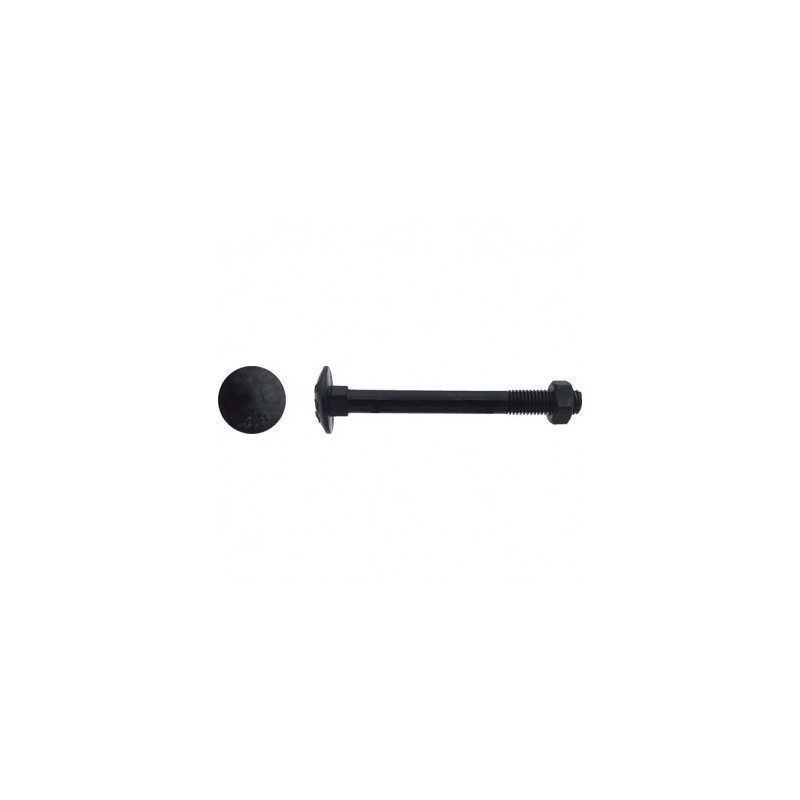 BOULONS TRCC DIN603/555 7X70 ZING NOIR — DIN 603 — Boîte de 100 pièces