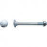 BOULONS TRCC DIN603/555 16X160 ZING — DIN 603 — Boîte de 10 pièces