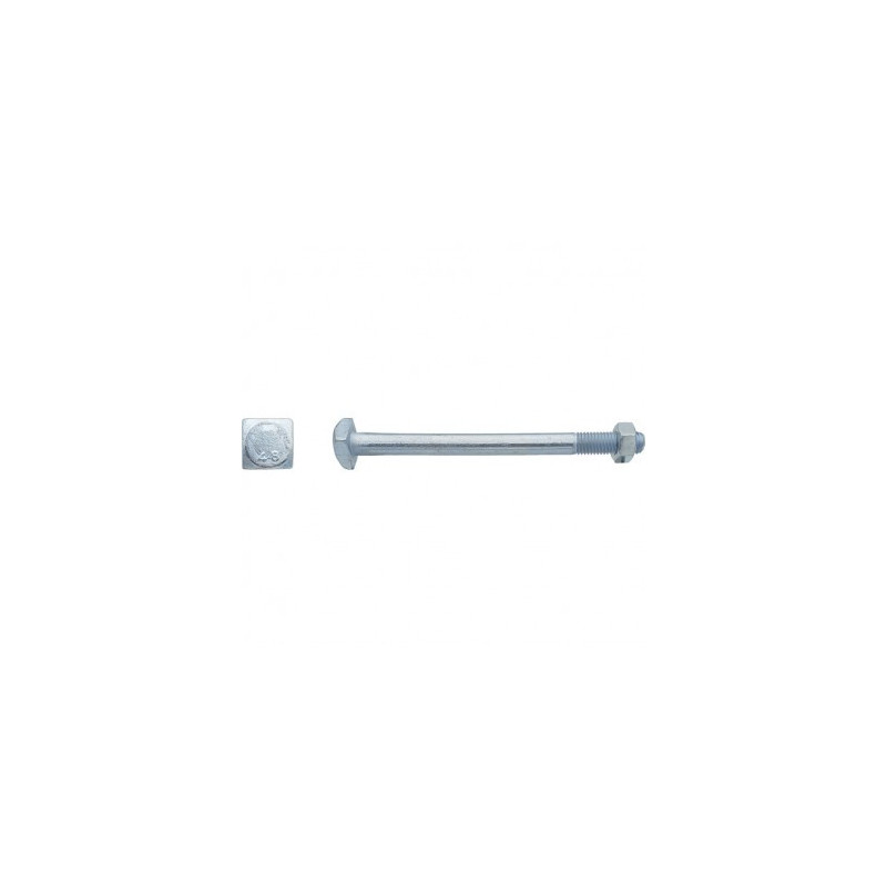 BOULON TETE CARREE 16X275 ZG — NFE 27341 — Boîte de 25 pièces