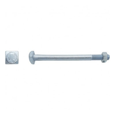 BOULON TETE CARREE 18X225 ZG — NFE 27341 — Boîte de 25 pièces