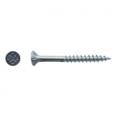 VIS AGGLO TF P0ZI FIL/PART 5X100/60 ZG BLANC — Boîte de 150 pièces